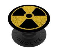 RADIOACTIVE NUCLEAR WARNING SYMBOL RADIATION SIGN FALLOUT PopSockets Adhesive PopGrip