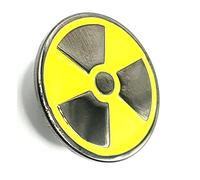 Radioactive Radiation Warning Nuclear Fallout Metal Enamel Pin Badge