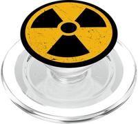 Radioactive Symbol | Distressed Grunge Nuclear Engineering PopSockets PopGrip for MagSafe