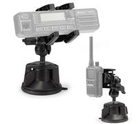 Radioddity RH5 Car Suction Holder 2in1 Radio Mount for Mobile & Ham Radio | Adjustable Clamp Arm & 3.6" (92 mm) Vacuum Bracket Compatible with DB35-G/DB35-UV/UV-5RM PLUS/UV-5R Mini