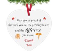 Radiographer Appreciation Gifts Ceramic Ornament Thank You Gifts for X-Ray Tech Ceramic Heart Keepsake Radiology Technologist Gift Radiology Tech Graduation Gift Future X Ray Technician Gift Christmas