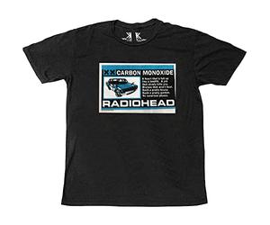 Radiohead Carbon Patch Official Tee T-Shirt Mens Unisex (Small) Black