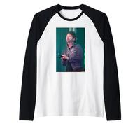 Radiohead Live Thom Yorke Kid A By Andy Willsher Raglan Baseball Tee