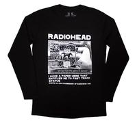 Radiohead Longsleeve Ice Caps Official Tee T-Shirt Mens Unisex (Large) Black