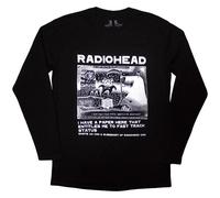 Radiohead Men's Ice Caps Long-Sleeved T-Shirt in Black | Size: Medium Radiohead Black M