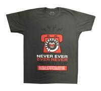 Radiohead Men's Never Pick It Up Cotton T-Shirt in Charcoal | Size: Small Radiohead Charcoal S