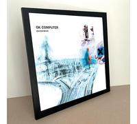 Radiohead, OK Computer Album cover, poster, wall art. Print or Fully Framed Available. Actual size of original Vinyl Covers. (Framed)