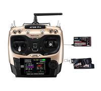 Radiolink AT9S Pro RC Radio Transmitter and Receiver R9DS Kit with 10/12 Channels 2.4GHz, RC Remote Controller 3400M Long Range for FPV Racing Drone Quad Airplane Helicopter and More(Mode2 Left Hand)