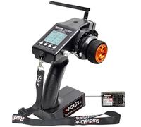 Radiolink RC4GS V3 5 Channels RC Transmitter & R6FG Gyro Receiver Kit for Cars, Crawler,Boat,2.4GHz 400M Remote Controller Receiver 30 Models Storage Radio Transmitter Kit for RC Drifting,Bash,Winch