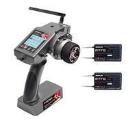Radiolink RC6GS V3 7 Channels 2.4GHz RC Transmitter with 2 Pcs Gyro Receivers R7FG Kit for RC Car Crawler,30 Models Storage,2.4Ghz 600M Remote Controller Receiver for RC Truck Buggy Tank Drifting Boat