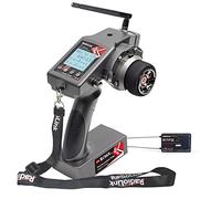 Radiolink RC6GS V3 7 Channels RC Transmitter and Waterproof Gyro Receiver R7FG, 30 Models Storage 2.4Ghz Voltage Telemetry, Surface Remote Radio Controller for RC Crawler, Drifting, Bash,Car and Boat