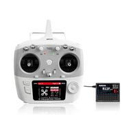 Radiolink T12D 12CH 2.4G RC Transmitter R12F Receiver, Supports ELRS/Crossfire Long Range Modules, 4km Long Range, 50 Models Storage RC Remote Controller for RC Airplane, Drone, Crawler, Car, Boats