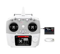 Radiolink T12D V2 2.4G 12 Channels JR ELRS RC Transmitter & R12F Receiver | Supports Micro ExpressLRS Module, Long Range Remote Controller for FPV Drone Airplane Robot Car Boat (Mode 2)