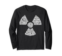 Radiologist Radioactive Sign Word Cloud Rad Tech Long Sleeve T-Shirt