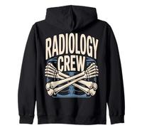 Radiology Crew Xray Skeleton Bones Hospital Zip Hoodie