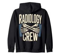 Radiology Crew Xray Skeleton Bones Hospital Zip Hoodie