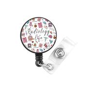 Radiology Life Gift Rad Tech Graduation Gift MRI Specialist Radiographer Roentgenologist Badge Reel (Radiology Life UK)