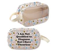 Radiology Makeup Bag x-Ray Tech Gift for Radiologist Technician Zipper Bag I Am Not Qualified to Diagnose But I Have Theories