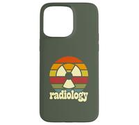 Radiology Retro Vintage Sunset Radiation Symbol Case for iPhone 15 Pro Max