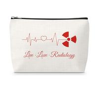 Radiology Tech Gifts Makeup Bag Radiographer Appreciation Gift X-Ray Tech Gift for Women Radiology Technologist Gifts Christmas Birthday Graduation Present for Radiologist X-Ray Technician Travel Bag