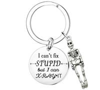 Radiology Tech Keychain for Women Men Funny X-Ray Tech Gift Radiology Gifts Graduation Gifts for Radiologist X-Ray Technician Graduate
