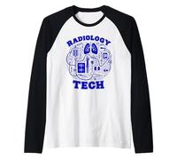 Radiology Tech Medical Imaging Anatomy Design Raglan Baseball Tee