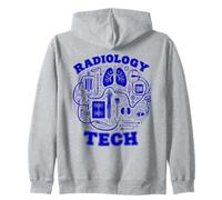 Radiology Tech Medical Imaging Anatomy Design Zip Hoodie