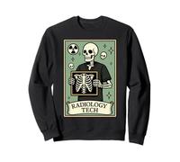Radiology Tech Tarot Card Skeleton Rad Tech X-Ray Imaging Sweatshirt