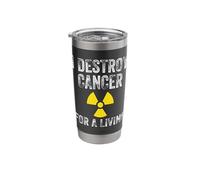 Radiology Therapist Appreciation Rad Tech Oncology Radiation Stainless Steel Insulated Tumbler