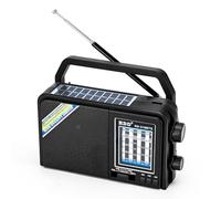 Radios Mains and Battery with Bluetooth,AM FM SW Bands,for Home Outdoors | Bluetooth Connection,Solar Panel,LED light,USB TF MP3 Player,Strong Reception,Good Sound Quality,Easy to Carry