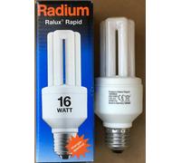 Radium 16W ES Cool White 4000k E27 16 Watt = 75 Watt 900lm Osram PLET fast start