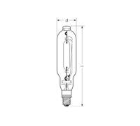 RADIUM metal halide lamp E40 2000W HRI-T NSC clear