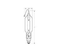 RADIUM metal halide lamp E40 2000W HRI-TS D clear