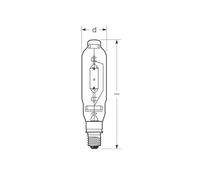 RADIUM metal halide lamp E40 2050W HRI-T D/I clear