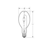 RADIUM metal halide lamp E40 444 W HRI-E NSC/S/F