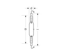 RADIUM metal halide lamp K12s 2150W HRI-TS N/XL clear