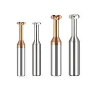 Radius Corner T-Slot Milling Cutter CNC Carbide Concave Arc Machining D3-D20 R0.5/0.75/1/2/3(for Aluminum,D12xR0.75x1.5Hx60L)