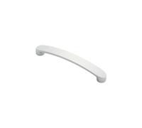 Radius end Flat Bow Handle Solid Metal Cabinet Pull with Smooth Curved Profile for Drawers cupboards Furniture and Modern interiors (Polished Chrome, 128mm Centres, 146mm Overall, 26mm Projection)