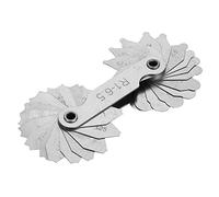 Radius Gauge Set Stainless Steel Fillet Thread Gauge External Internal Convex Concave Gauge Arc Measuring Tool for and Die Makers Check(R1-6.5MM)