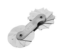 Radius Gauge,Stainless Steel Radius Fillet Gauge External Internal Concave Convex Measuring Tool(R15-25MM)