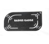 Radius Gauge Template, 200mm x 100mm, Multi-Curve Measuring Tool