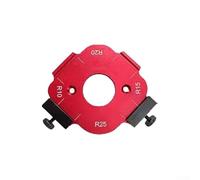 Radius Jig Router Template for Woodworking, 4-in- Corner Radius Routing Guide with R10-R25 and R30-R50 Options, Alloy Material, 5mm Thick, Accurate(10-25R)
