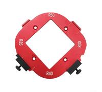 Radius Jig Router Template for Woodworking, 4-in- Corner Radius Routing Guide with R10-R25 and R30-R50 Options, Alloy Material, 5mm Thick, Accurate(30-50R)