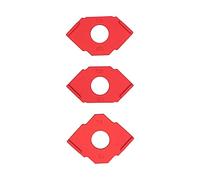Radius Jig Router Templates 3Pcs Set | T10 T15 T20 T30 T25 T35 Angles | Anodized Aluminum Alloy for Woodworking/Trimming/Corner Routing | Hard - Wearing & Non - Corrosive