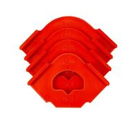 Radius Jig Router Templates 4Pcs Set - Adjustable Circle Cutting Guide for Wood Boards- red