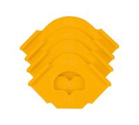 Radius Jig Router Templates 4Pcs Set for DIY Circle Cutting - Adjustable Woodworking Tool for Wood Boards- Yellow