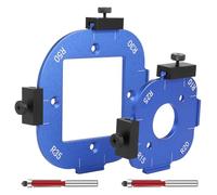 Radius Jig Router Templates Aluminum Alloy Wooden Board Arc Cutting Auxiliary Tool R10/R15/R20/R25/R30/R35/R40/R50 8-Type Round Corner Positioning Mold Wooden Board Arc Auxiliary Tool