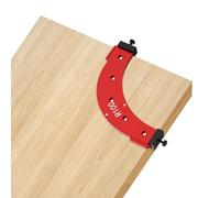 Radius Jig Router Templates, Aluminum Alloy Woodworking Inside Outside Corner Large Arc Chamfer Cutting Auxiliary Tool, Closet Corner Curve Guide DIY Template R100/R150/R200/R250/R300 (R100)