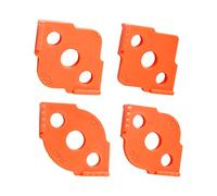 Radius Jig Router Templates, Corner Routing Templates for Woodworking, High Hardness ABS+CNC Jig Radius Corners R5 R10 R15 R20 R25 R30 R35 R40 (4 Pieces)