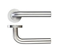 Radius Lever 19mm Push on Rose Unsprung Stainless Steel VS020SS